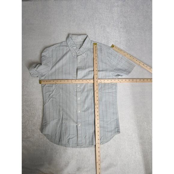 J. Crew Broken in Oxford Blue Striped Casual Shirt Classic fit size Med Preppy - Picture 9 of 12